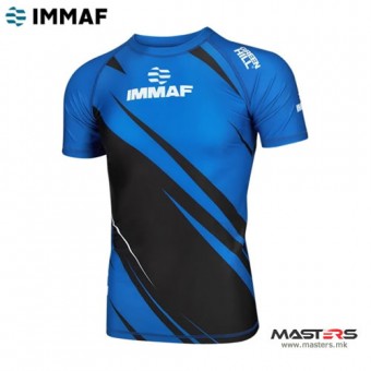 GREEN HILL IMMAF Approved rash guard - сина боја